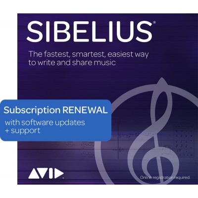 Avid Sibelius 1 Year Updates Support RENEWAL